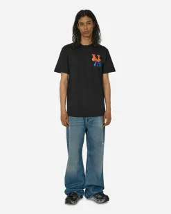 aNYthing T-Shirts^Mets Logo T-Shirt Black