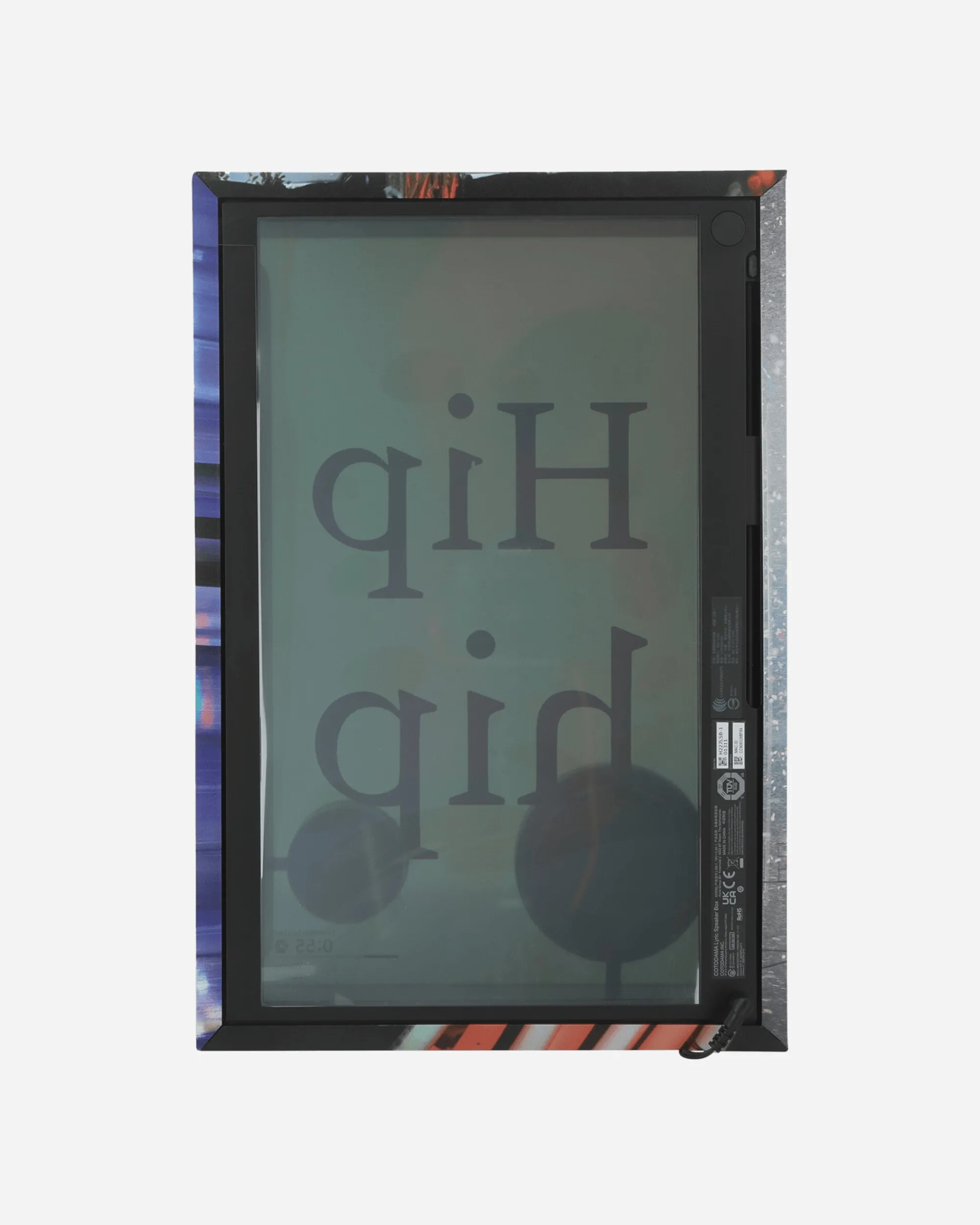 Cotodama Tech And Audio^Mika Ninagawa Lyric Speaker Box Multicolor