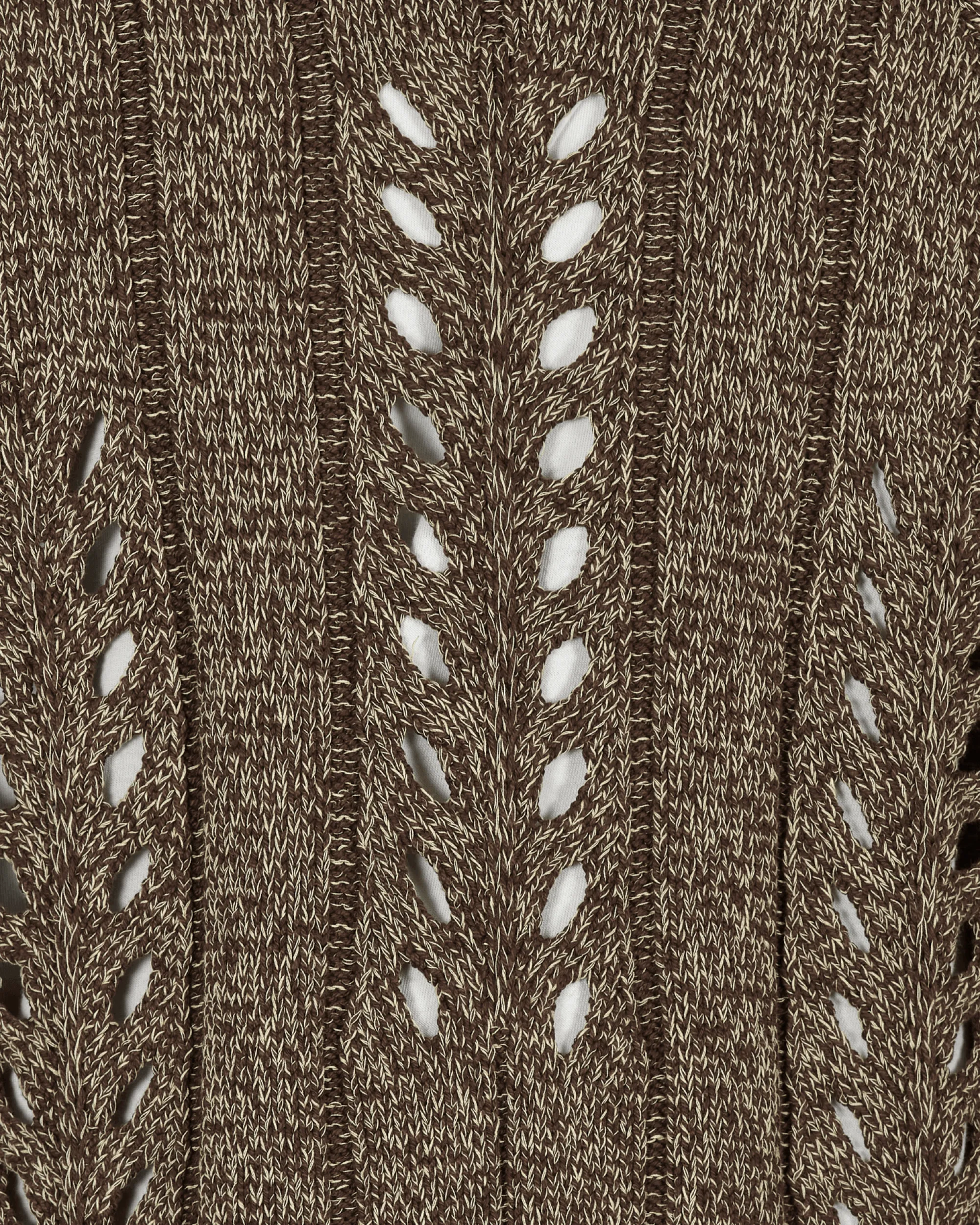 AURALEE Knitwear^Mix Boucle Mesh Knit Sweater Brown