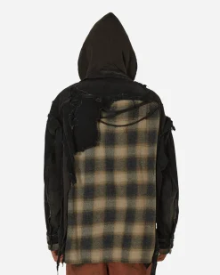 Maison MIHARA YASUHIRO Coats And Jackets^Mix Layered Denim Jacket Black