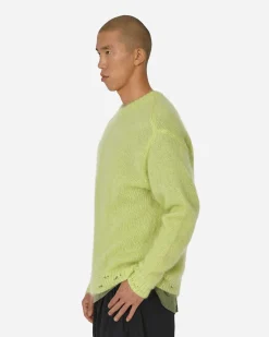 Undercover Knitwear^Mohair Crewneck Sweater Light Yellow