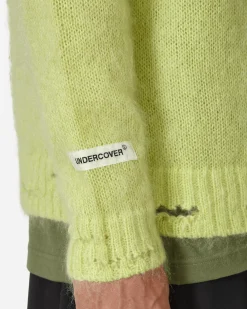 Undercover Knitwear^Mohair Crewneck Sweater Light Yellow