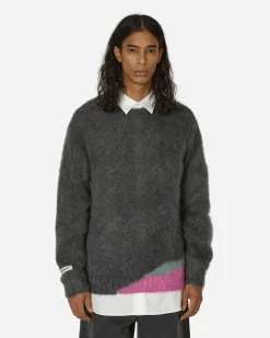Undercover Knitwear^Mohair Knit Sweater Grey