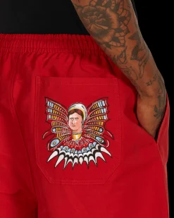 Bode Shorts^Monarch Rugby Shorts Red