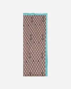 Off-White Gloves And Scarves|Gloves And Scarves^Monogram Maxi Scarf Beige