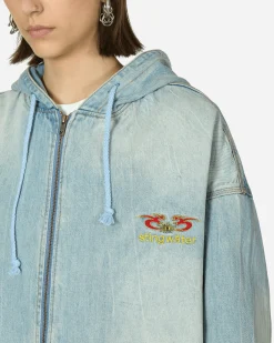 Stingwater Coats And Jackets^Moses Bomber Hoodie Vintage Blue