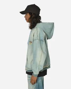 Stingwater Coats And Jackets^Moses Bomber Hoodie Vintage Blue