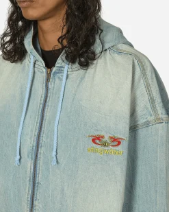 Stingwater Coats And Jackets^Moses Bomber Hoodie Vintage Blue