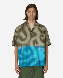 Awake NY Shirts^Mundo Dip Dyed Camp Shirt Brown / Blue