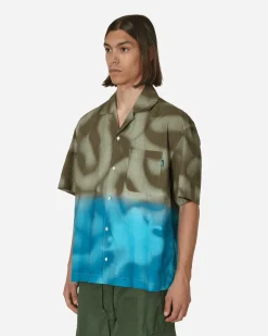 Awake NY Shirts^Mundo Dip Dyed Camp Shirt Brown / Blue