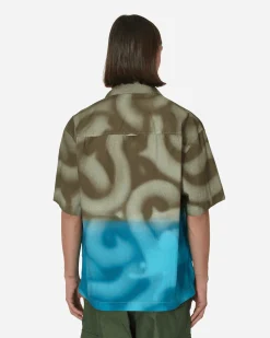 Awake NY Shirts^Mundo Dip Dyed Camp Shirt Brown / Blue