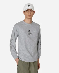 Pleasures T-Shirts^Music Longsleeve T-Shirt Grey