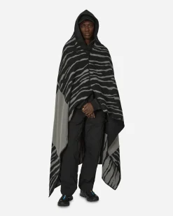 Neighborhood Textile^NANGA Tiger Pattern Wool Blanket Grey