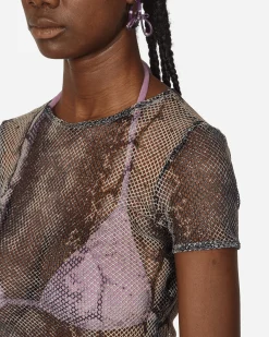 Priscavera T-Shirts^Netting T-Shirt Snake