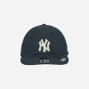 New Era Hats|Hats^New York Yankees Canvas Felt Logo Retro Crown 9FIFTY Strapback Cap Navy