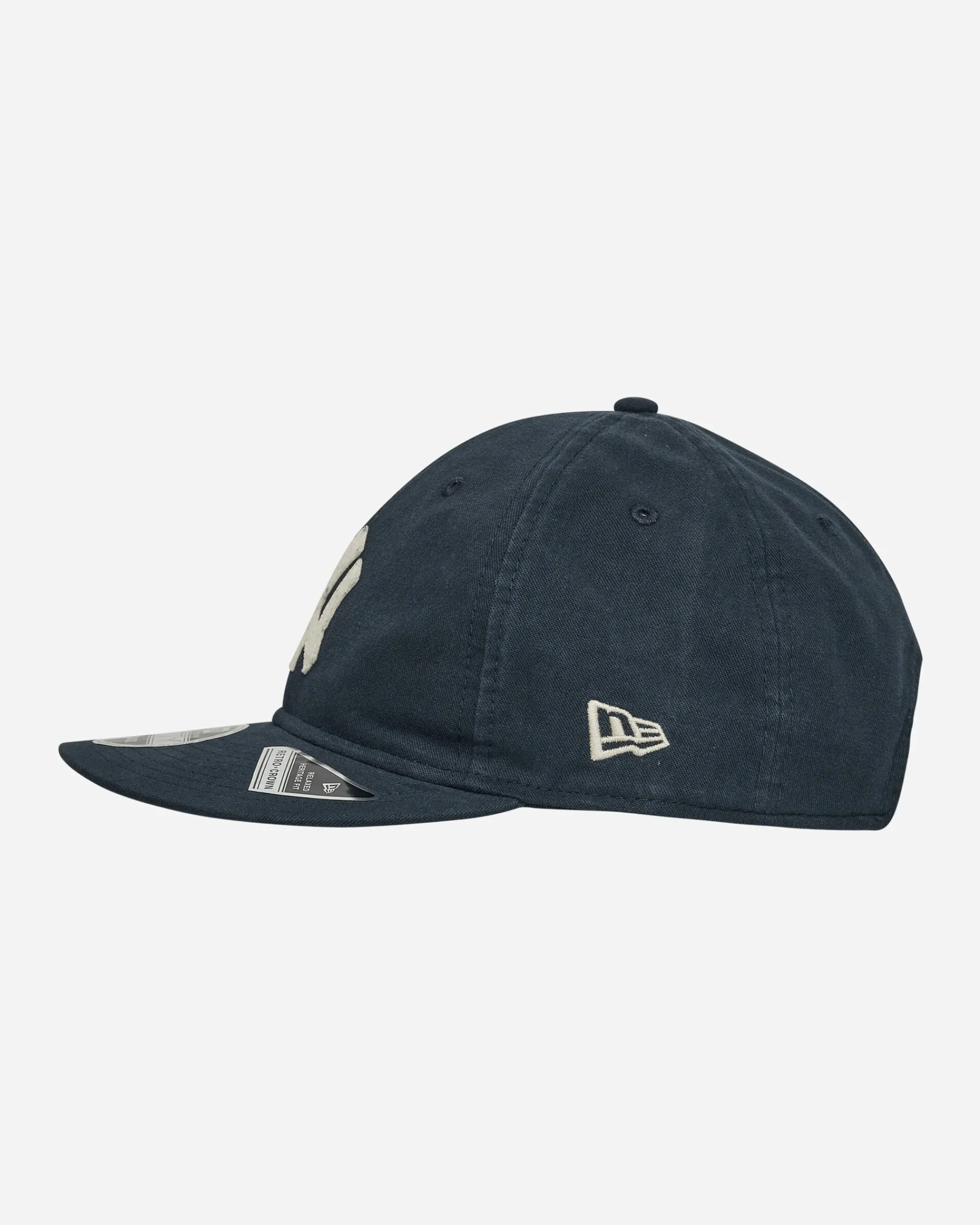 New Era Hats|Hats^New York Yankees Canvas Felt Logo Retro Crown 9FIFTY Strapback Cap Navy