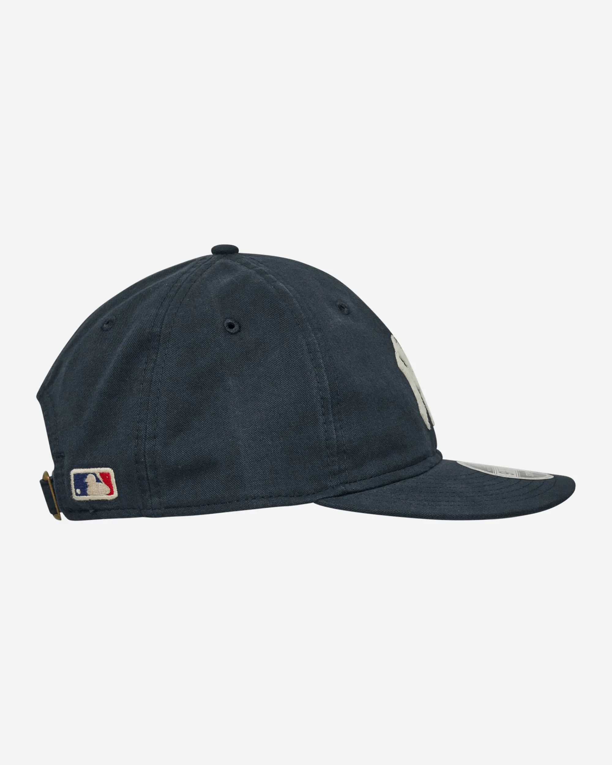 New Era Hats|Hats^New York Yankees Canvas Felt Logo Retro Crown 9FIFTY Strapback Cap Navy
