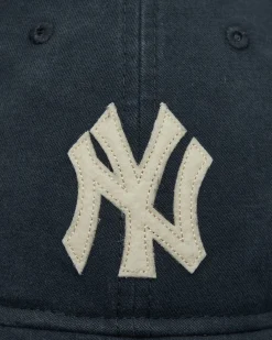 New Era Hats|Hats^New York Yankees Canvas Felt Logo Retro Crown 9FIFTY Strapback Cap Navy