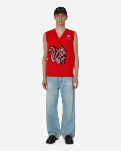Cormio Knitwear^Nicole Vest Red