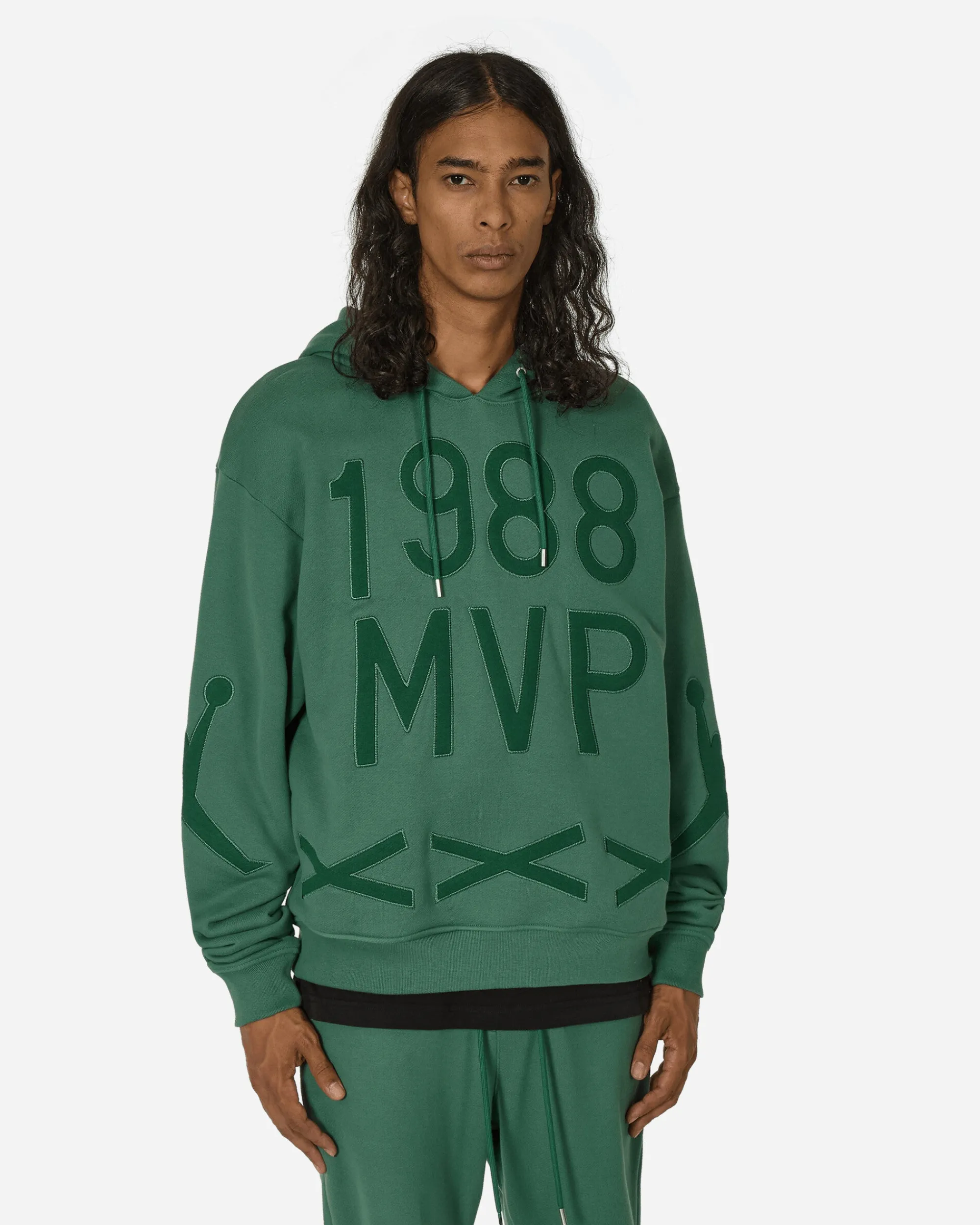 Nike Jordan Sweatshirts^Nina Chanel Fleece Hoodie Green Stone