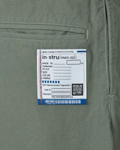 in・stru(men-tal) Pants^No Side Seam Long Pants Green