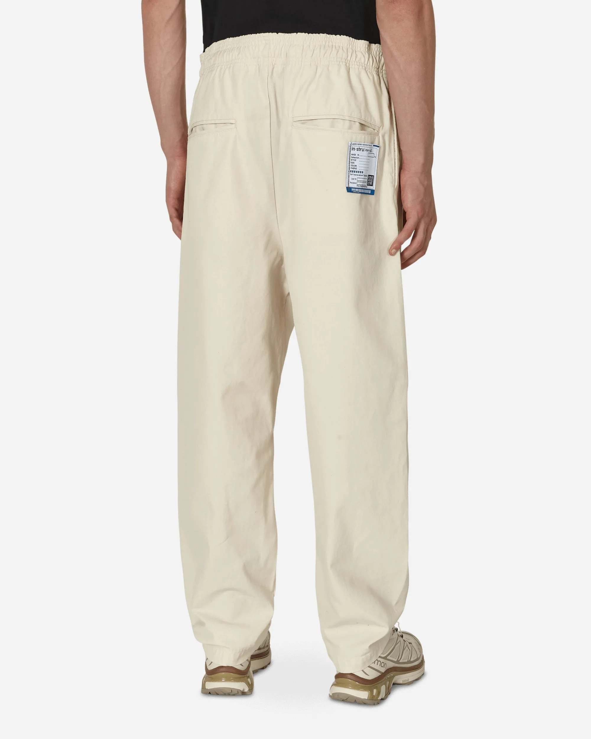 in・stru(men-tal) Pants^No Side Seam Long Pants White