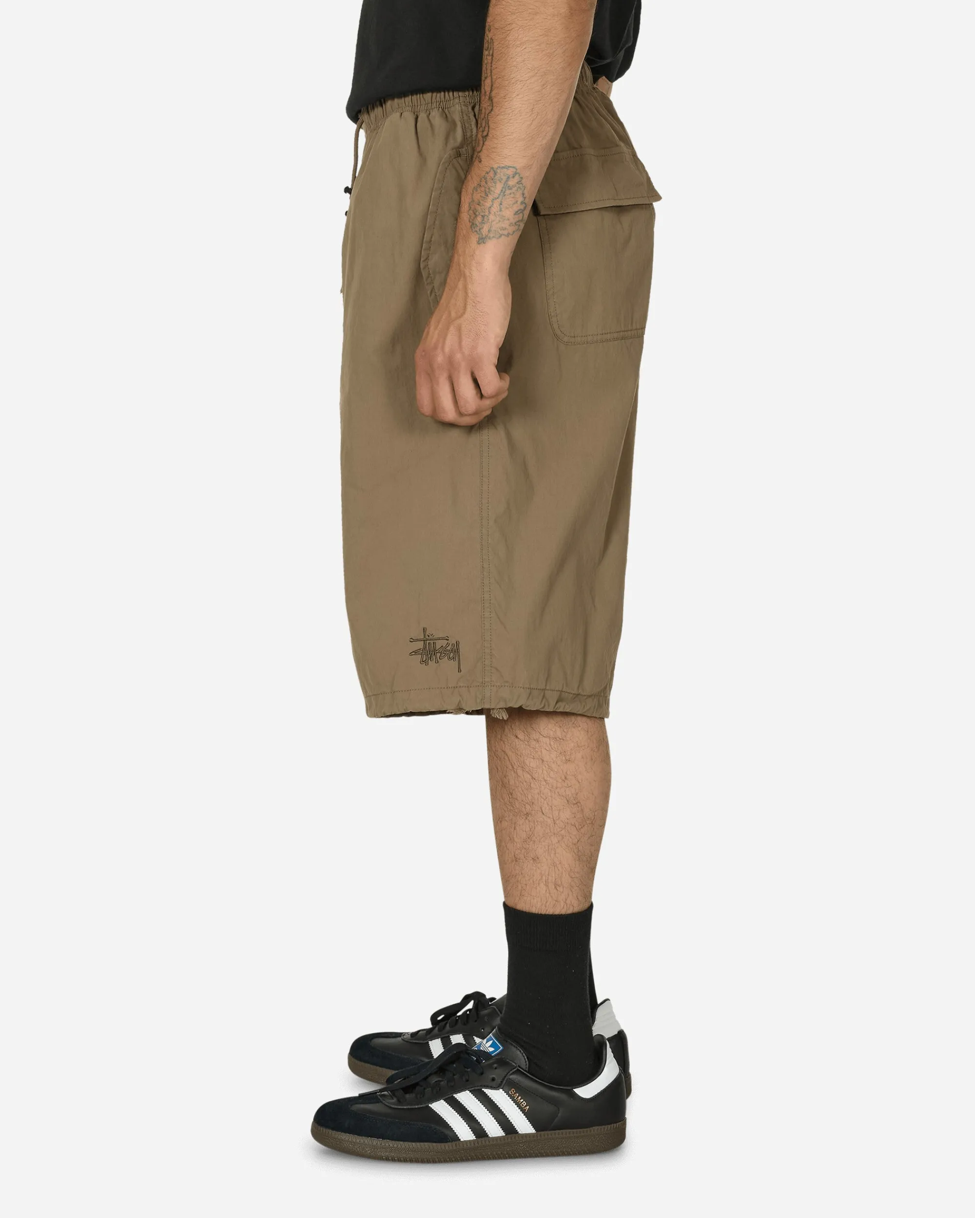 Stüssy Shorts^Nyco Over Shorts Mushroom
