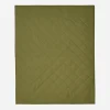 Museum of Peace & Quiet Textile^Nylon Reversible Throw Blanket Olive