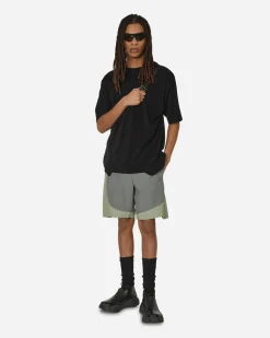 _J.L-A.L_ Shorts^Nylon Shorts Grey / Green