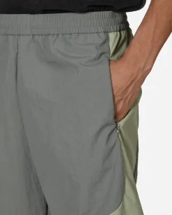 _J.L-A.L_ Shorts^Nylon Shorts Grey / Green
