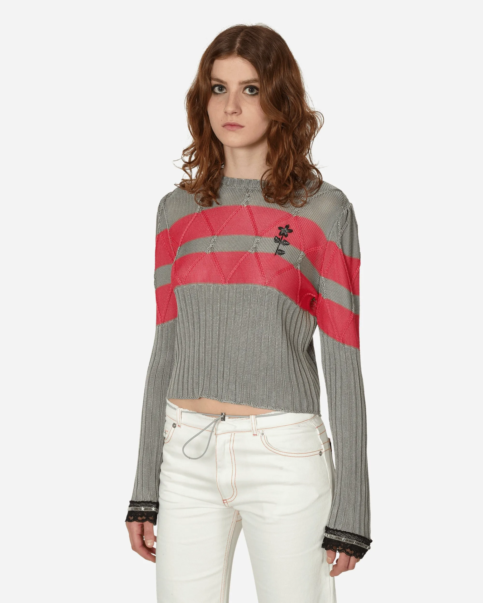 Cormio Knitwears^Olaf Sweater Silver / Pink