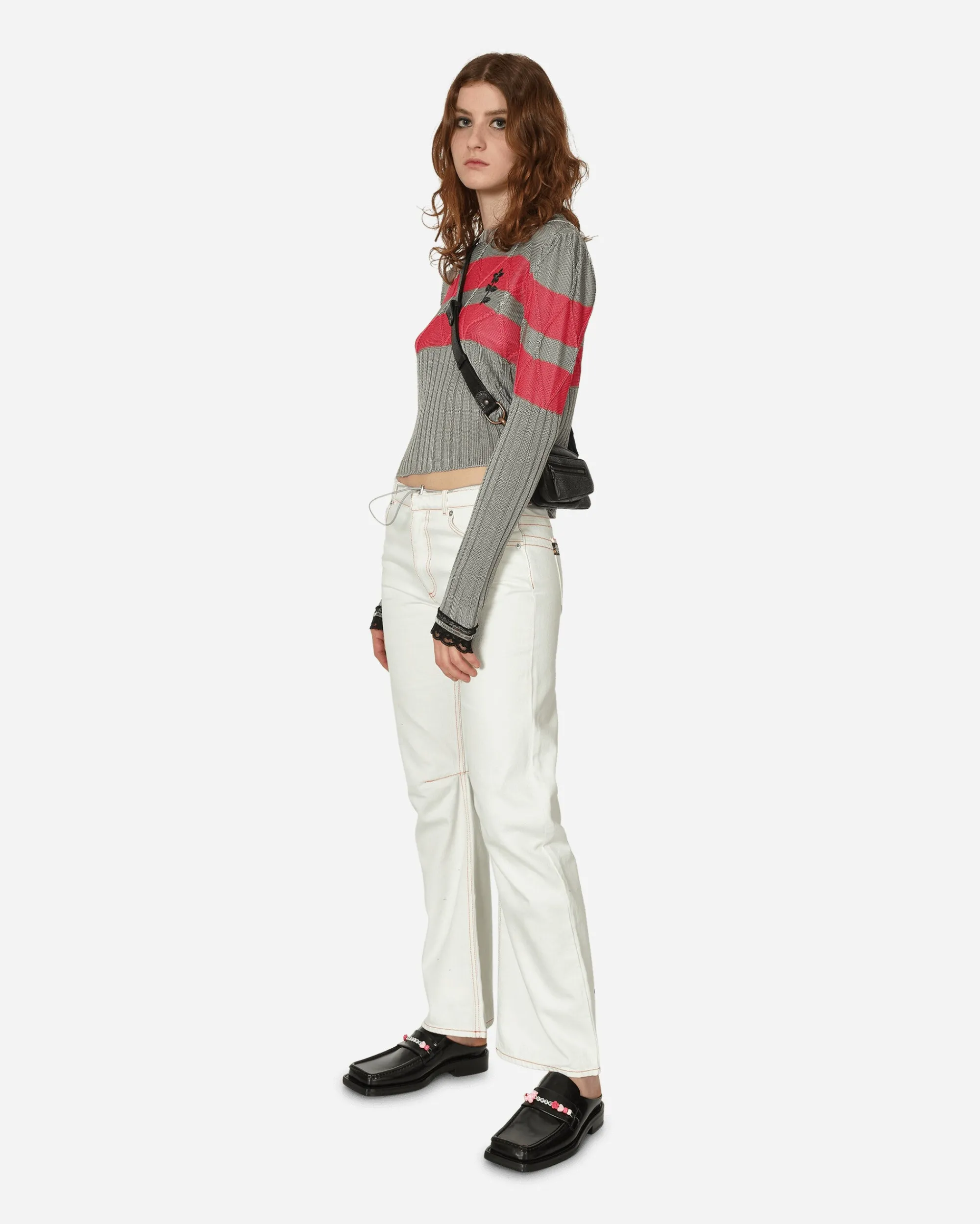 Cormio Knitwears^Olaf Sweater Silver / Pink