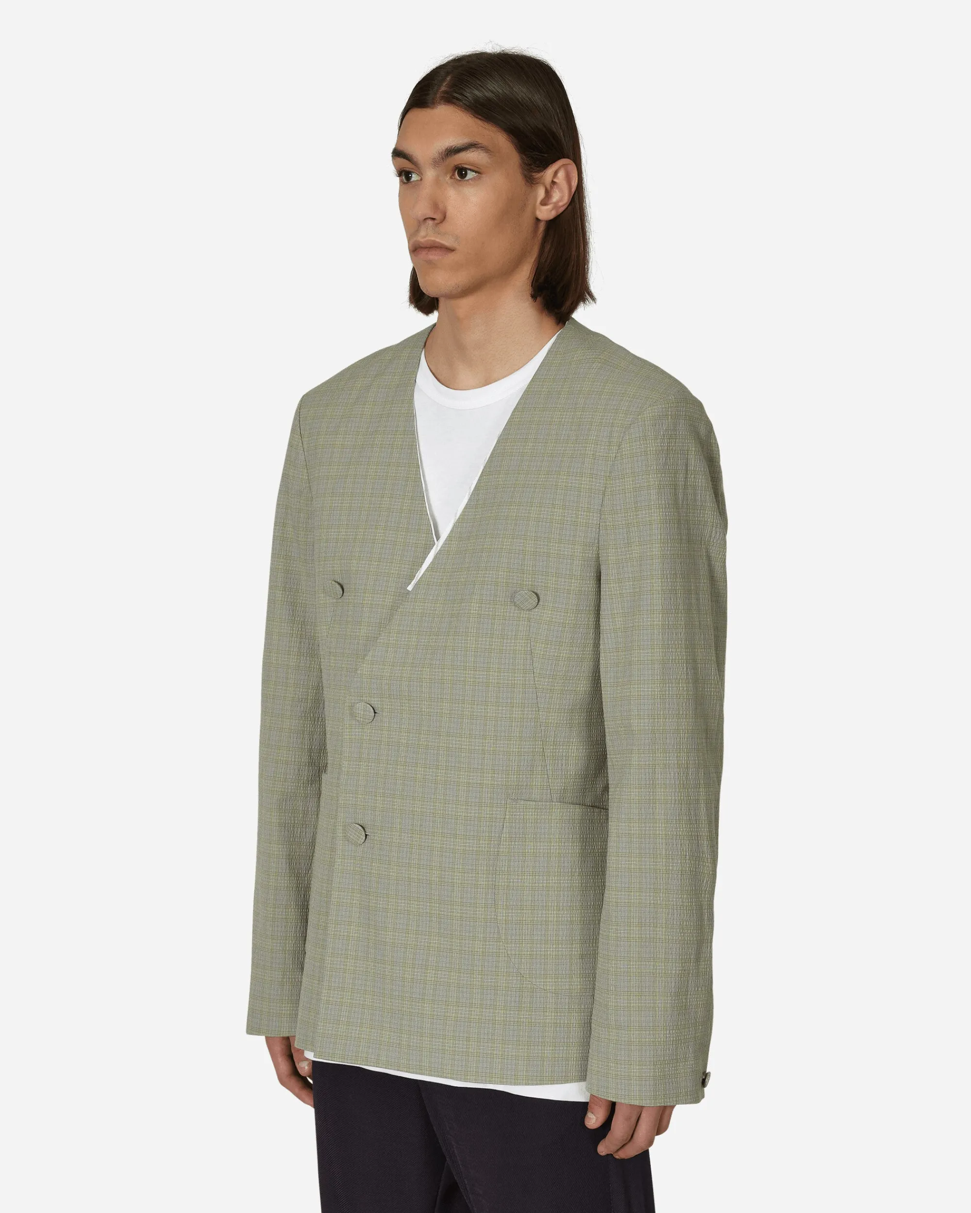 Kiko Kostadinov Coats And Jackets^Oma Reversible Blazer Stone Yellow