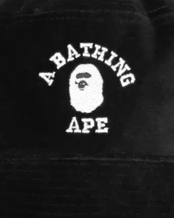 A Bathing Ape Hats|Hats^One Point Bucket Hat Black