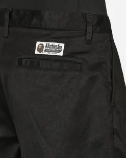 A Bathing Ape Shorts^One Point Wide Fit Chino Shorts Black