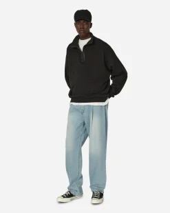 Unaffected Pants^One Tuck Wide Denim Pants Light Blue