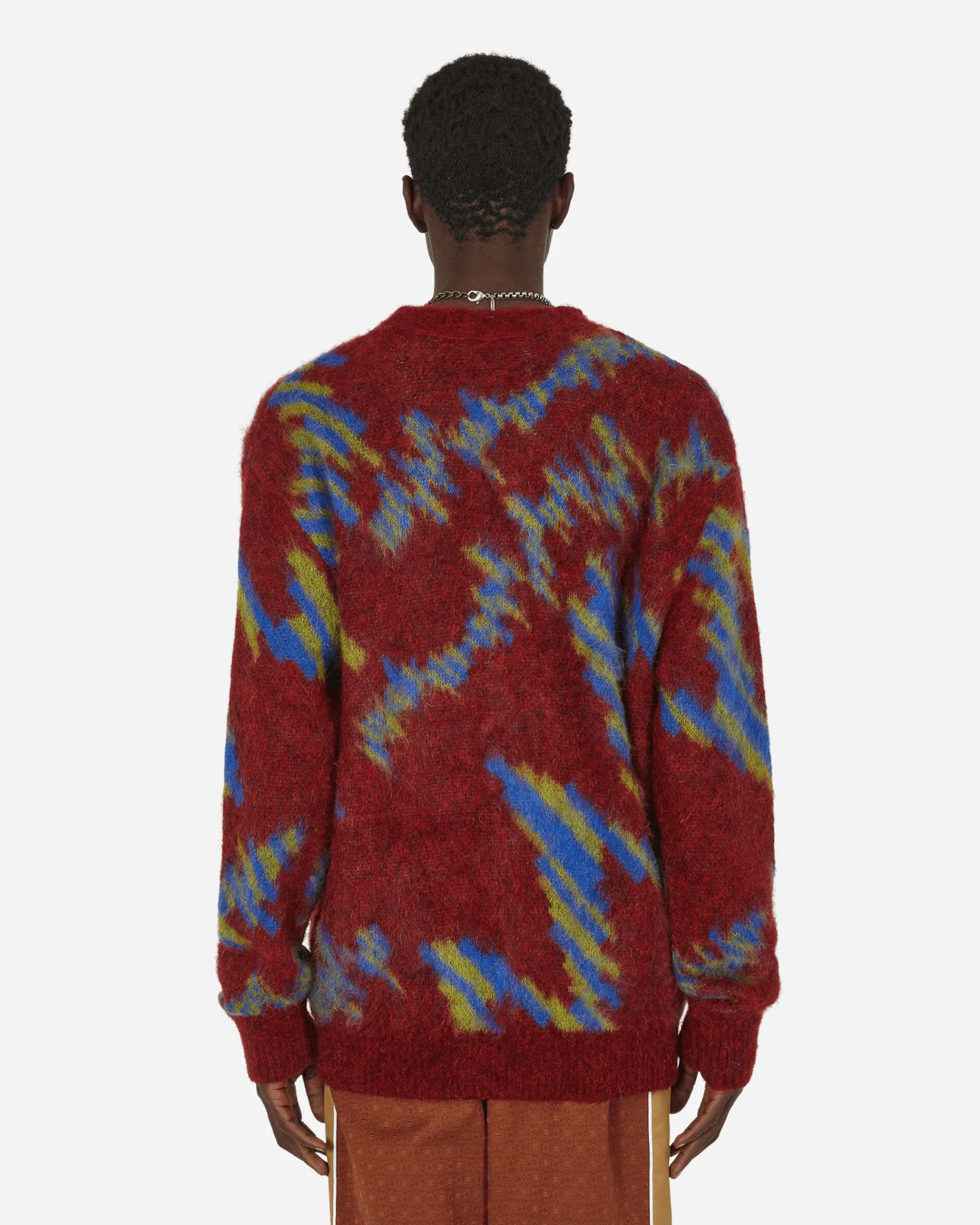 Ahluwalia Knitwear^Ongoye Cardigan Red