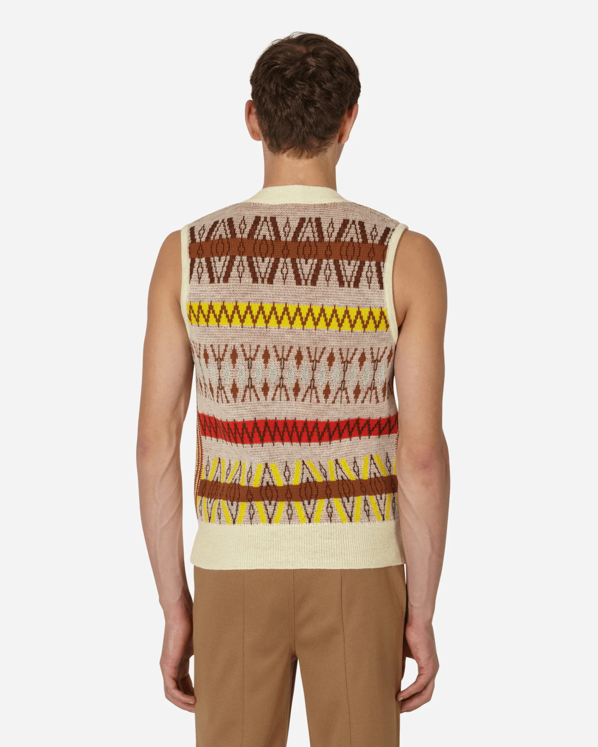 Wales Bonner Knitwear^Orchestra Vest Beige