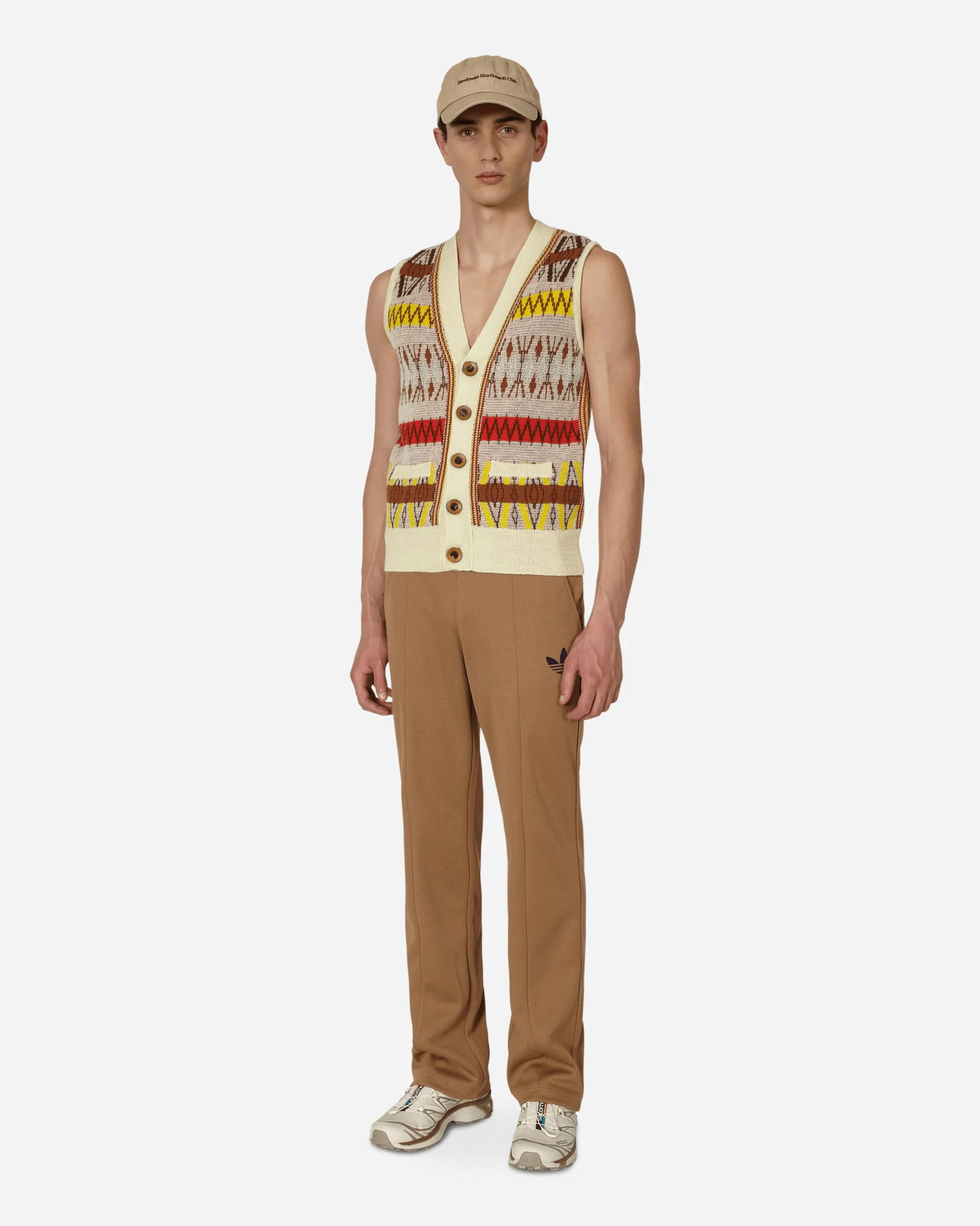 Wales Bonner Knitwear^Orchestra Vest Beige