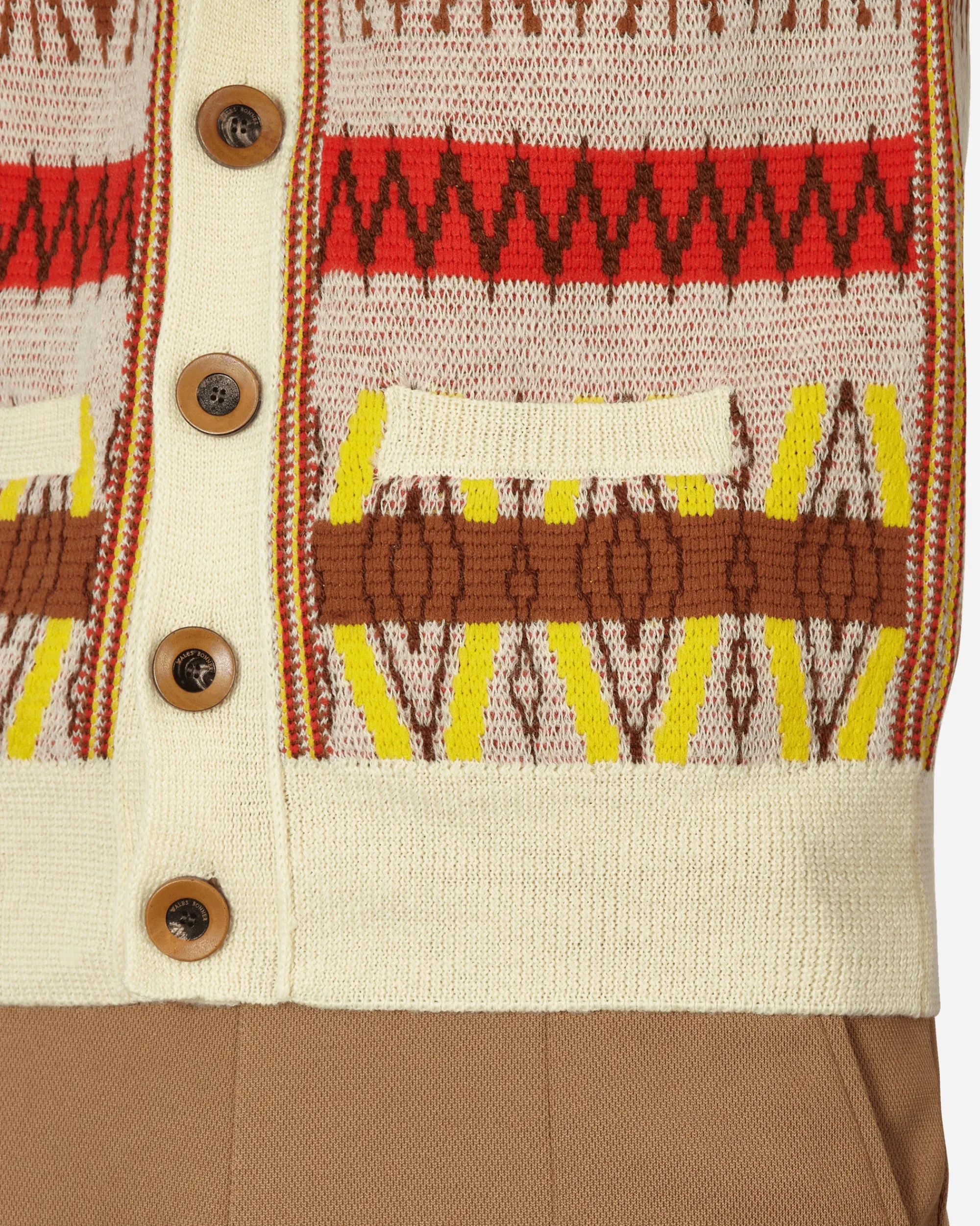 Wales Bonner Knitwear^Orchestra Vest Beige