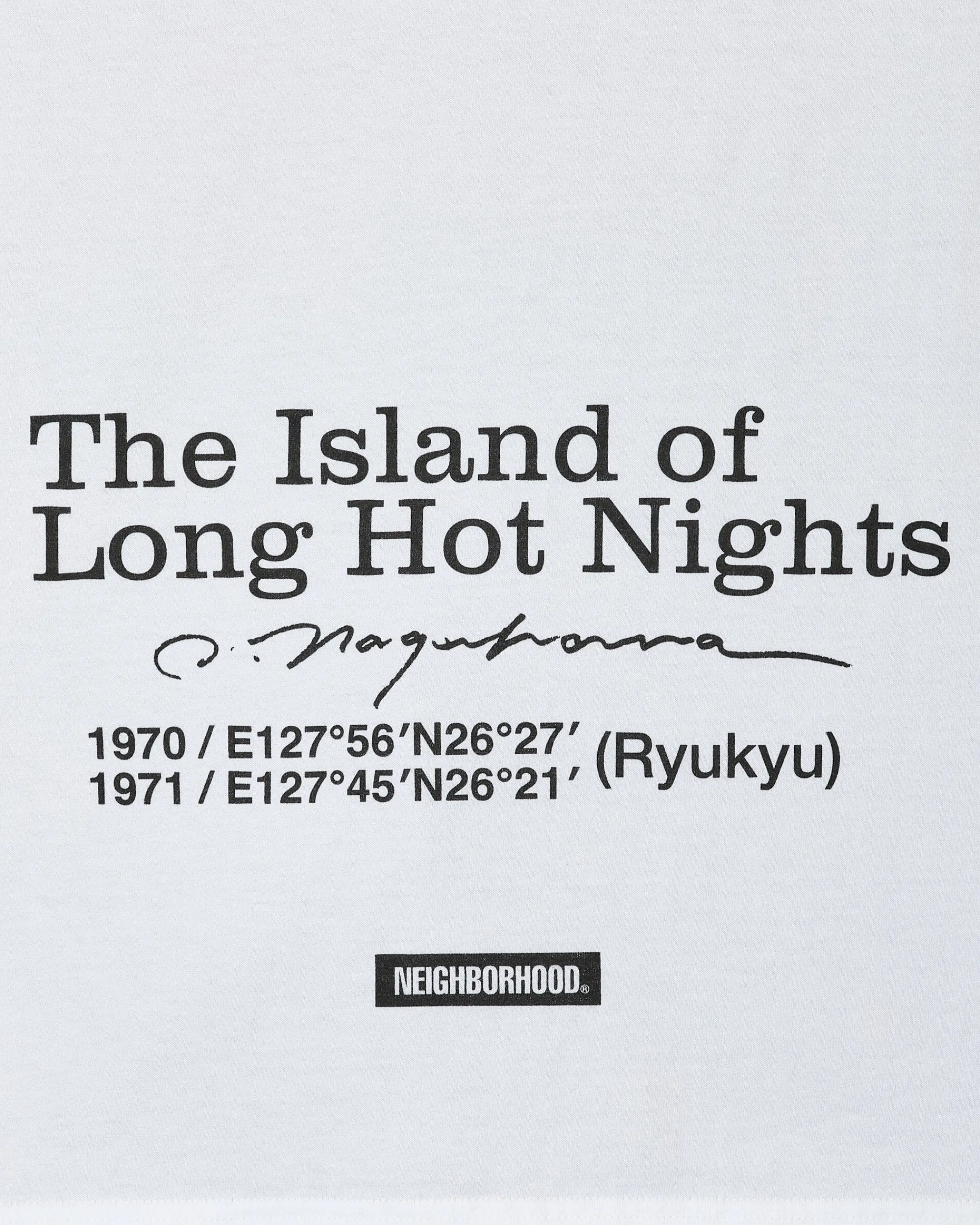 Neighborhood T-Shirts^Osamu Nagahama SS-1 T-Shirt White