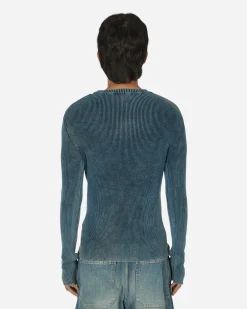 Diesel T-Shirts^Oval D Cut-Out Sweater Blue
