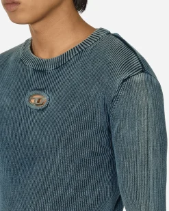 Diesel T-Shirts^Oval D Cut-Out Sweater Blue