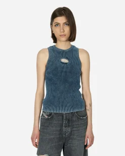 Diesel T-Shirts^Oval D Rib-Knit Tank Top Dark Blue