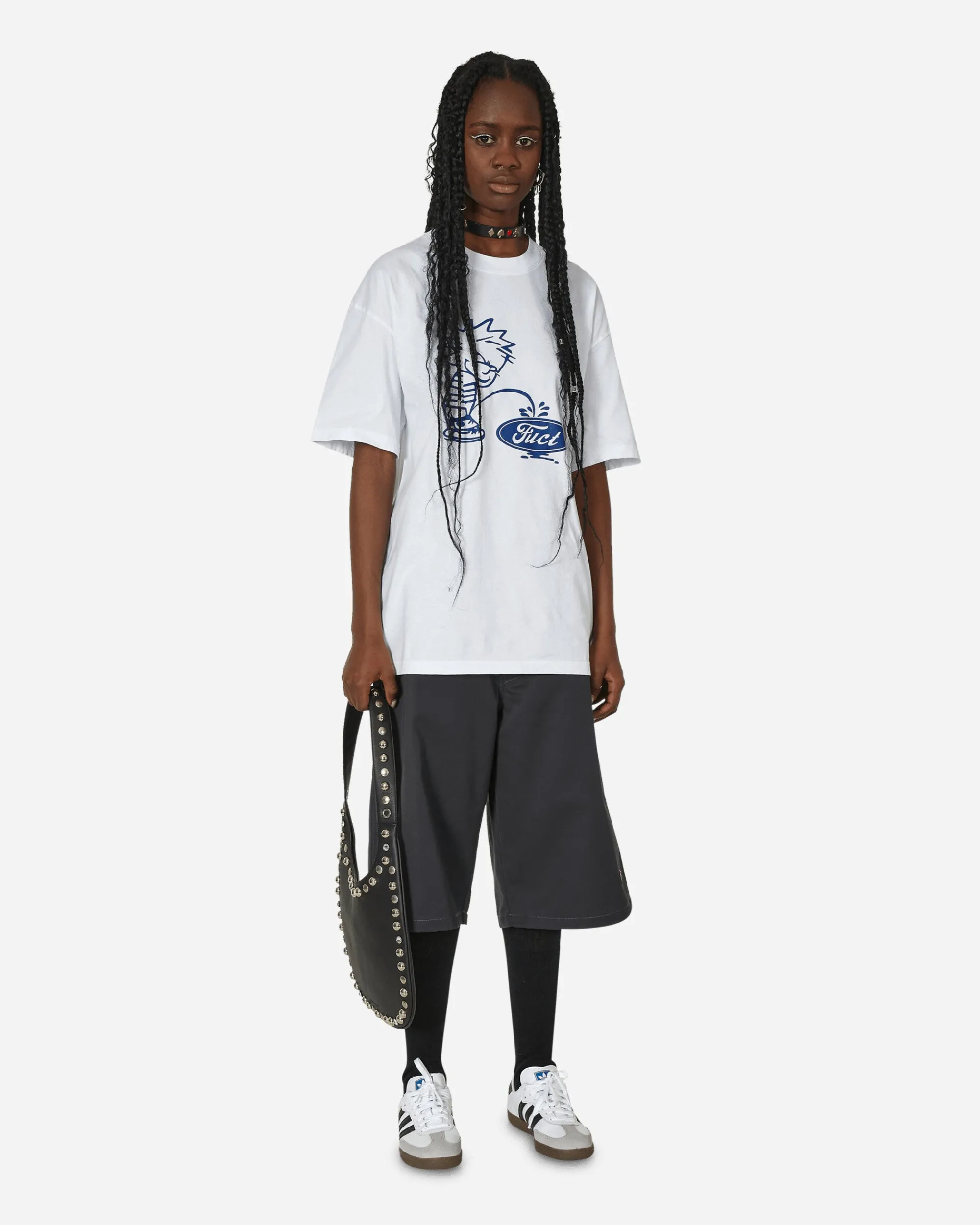 FUCT T-Shirts^Oval Pee Boy T-Shirt White