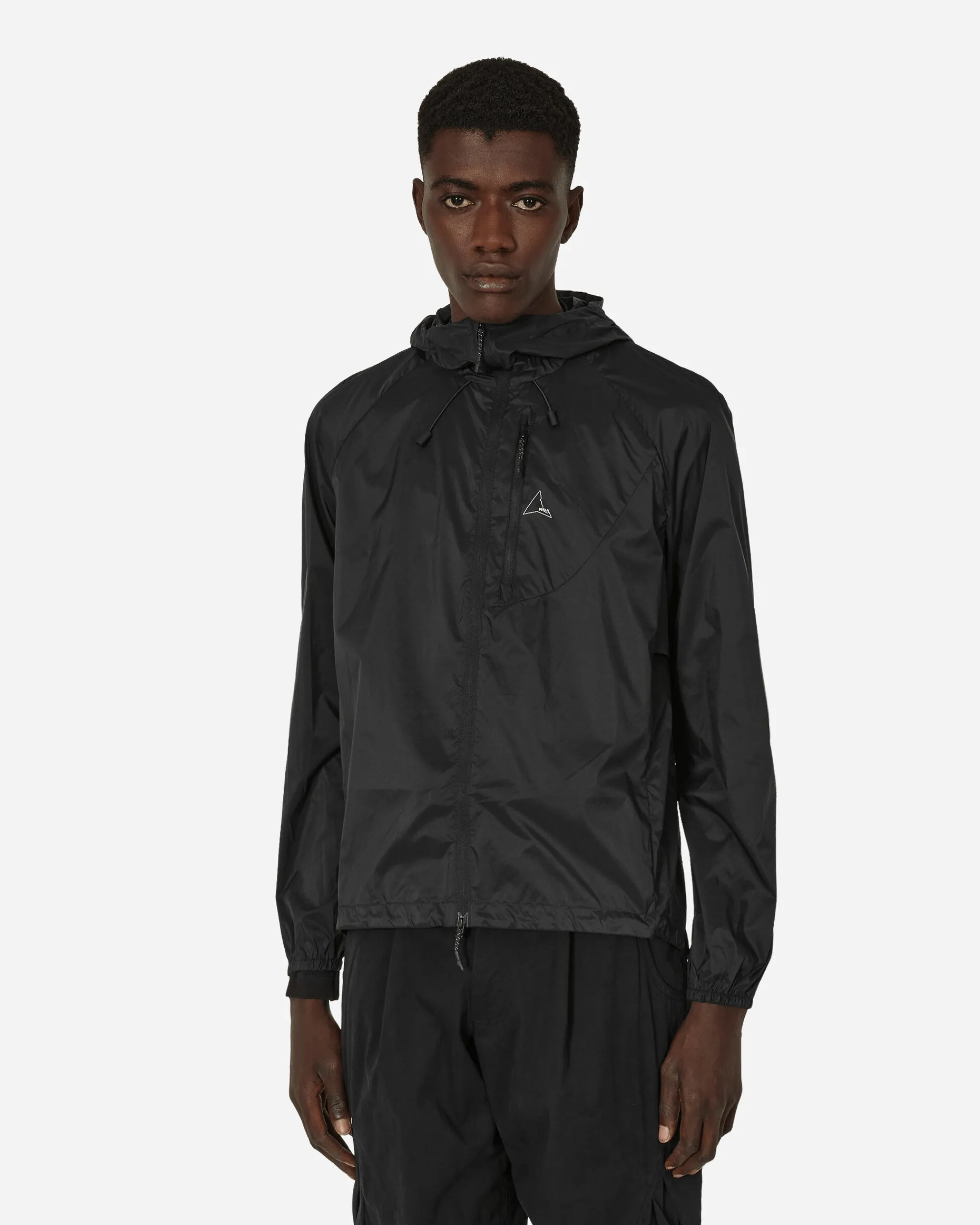 ROA Coats And Jackets^Over Packable Windbreaker Black Reflective