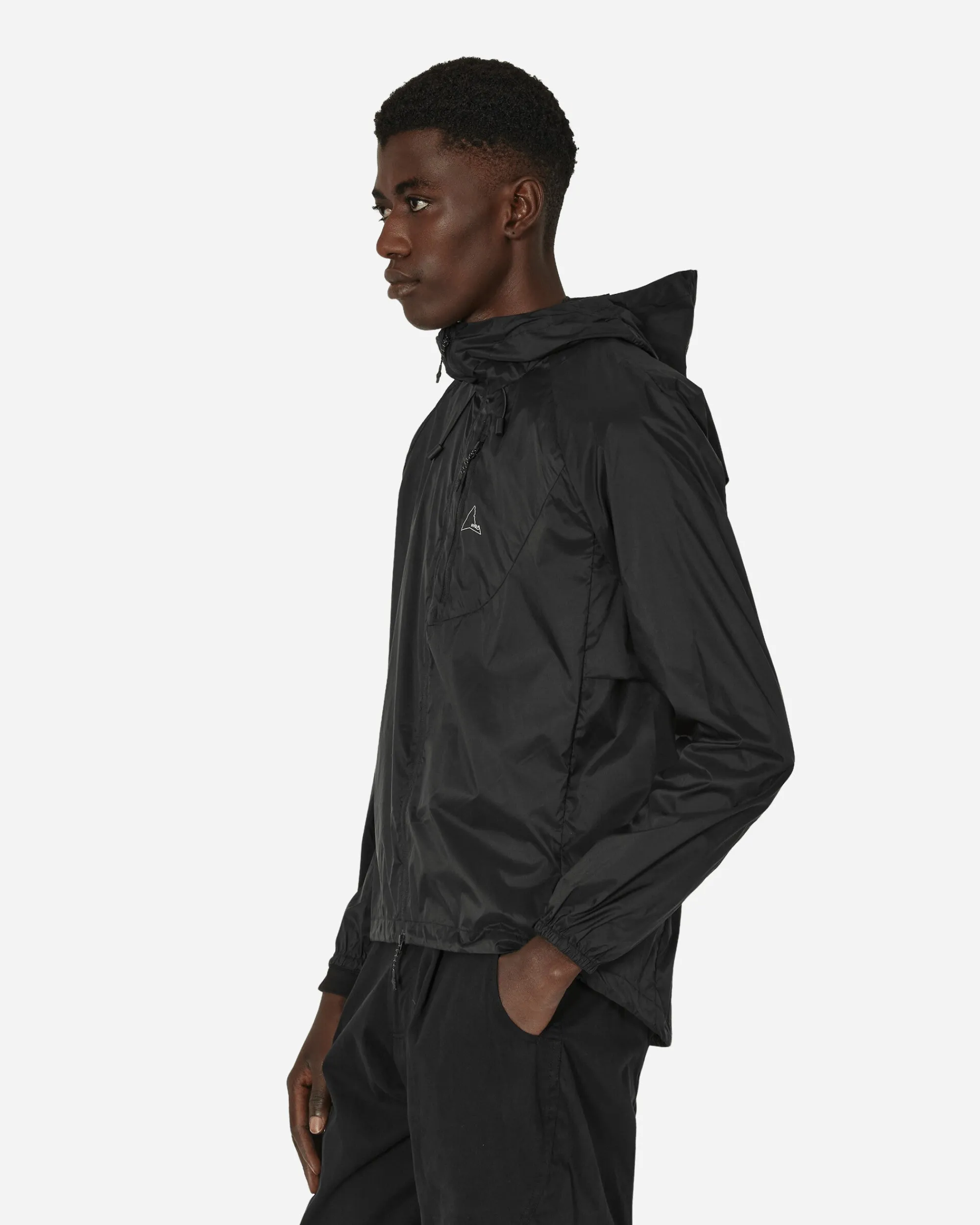 ROA Coats And Jackets^Over Packable Windbreaker Black Reflective