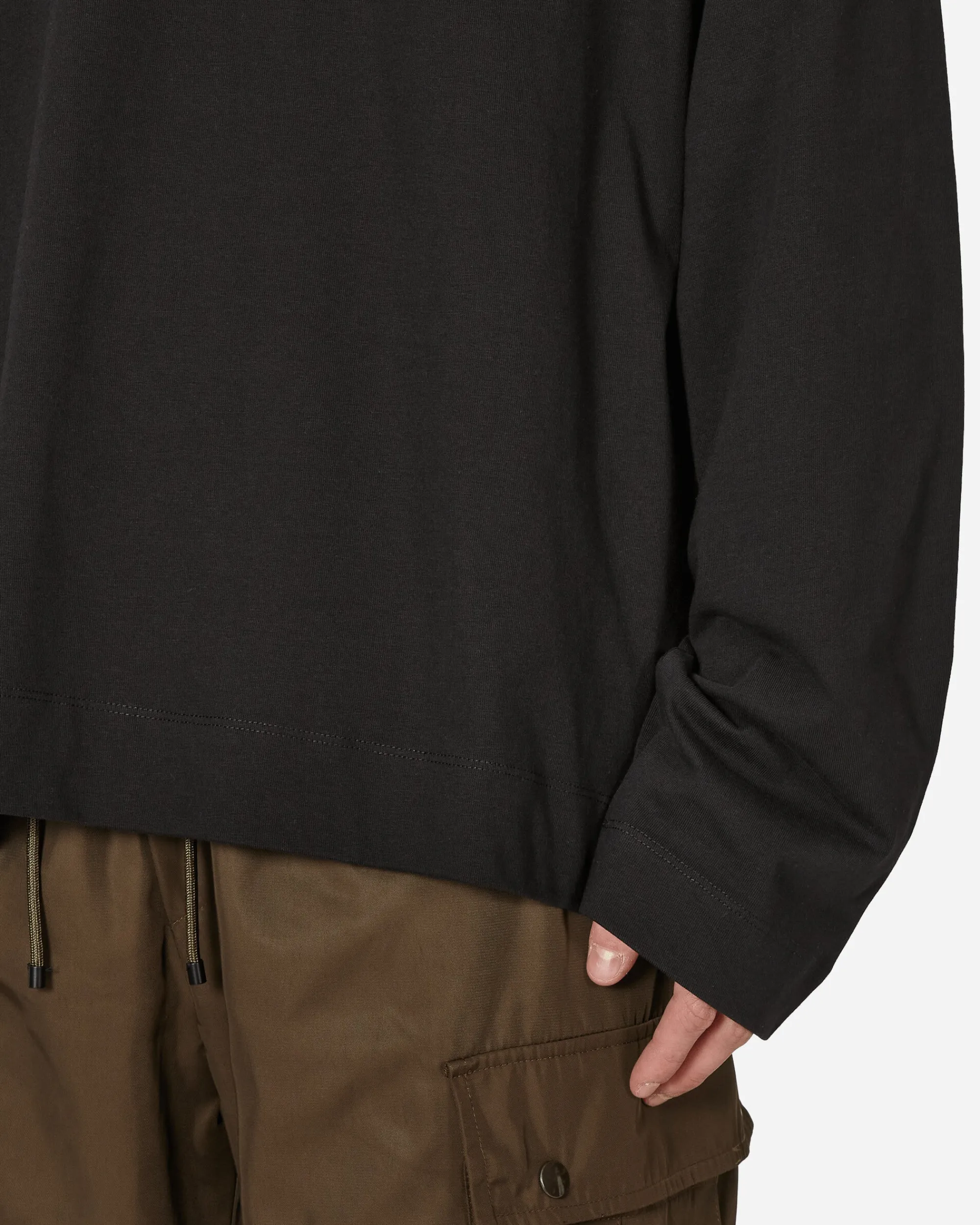 Dries Van Noten T-Shirts^Oversized Longsleeve T-Shirt Black
