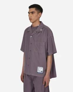 in・stru(men-tal) Shirts^Oxford Shortsleeve Shirt Purple