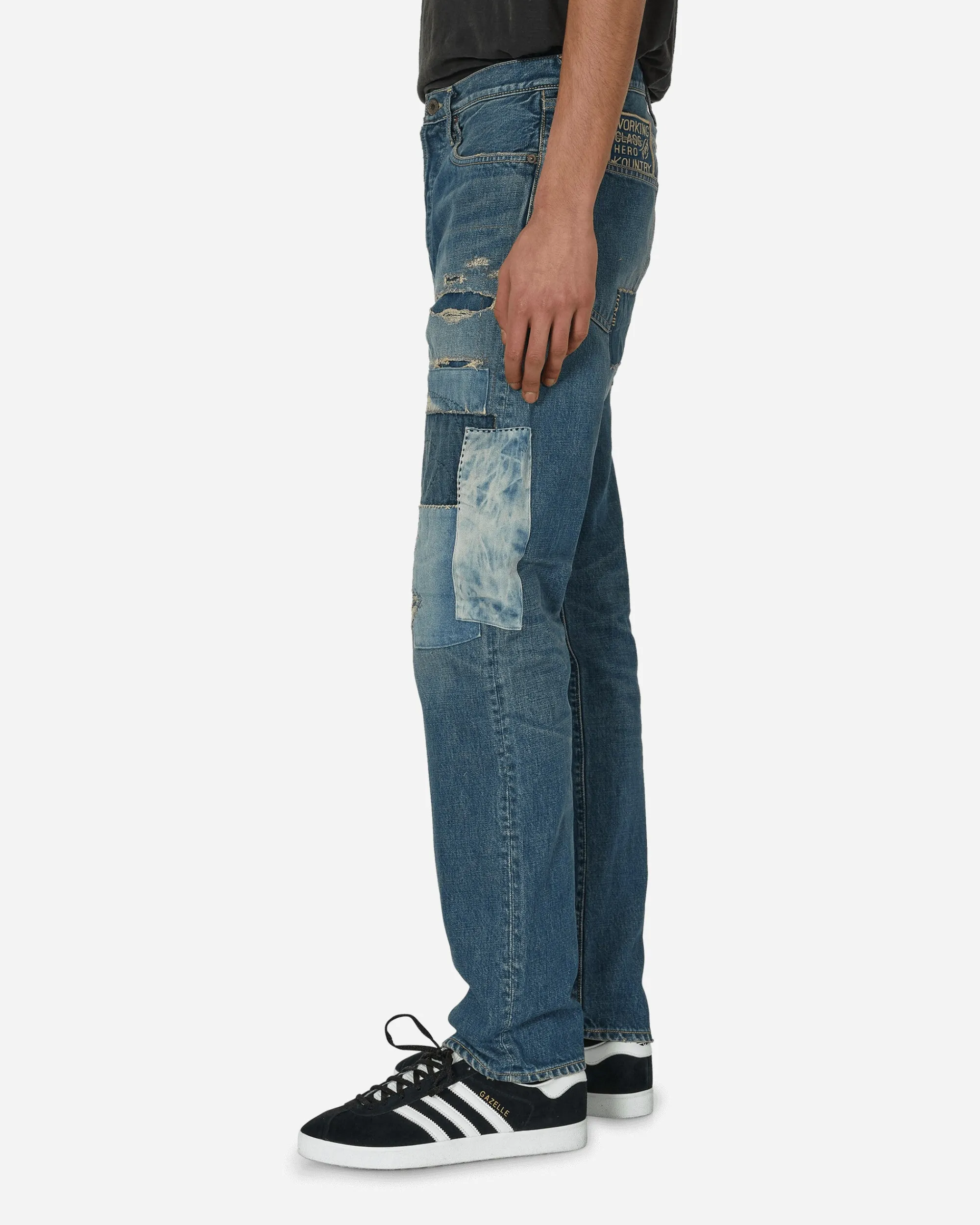 KAPITAL Pants^14oz Denim 5P Monkey Cisco Pants (Dixie Remake) Indigo